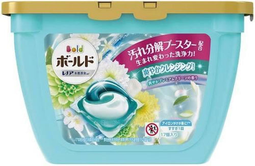 BOLD Washing detergent gel ボールド ジェルボール3D プレミアム クリーン 本体 17個 [洗濯洗剤] - KomeMame 米豆